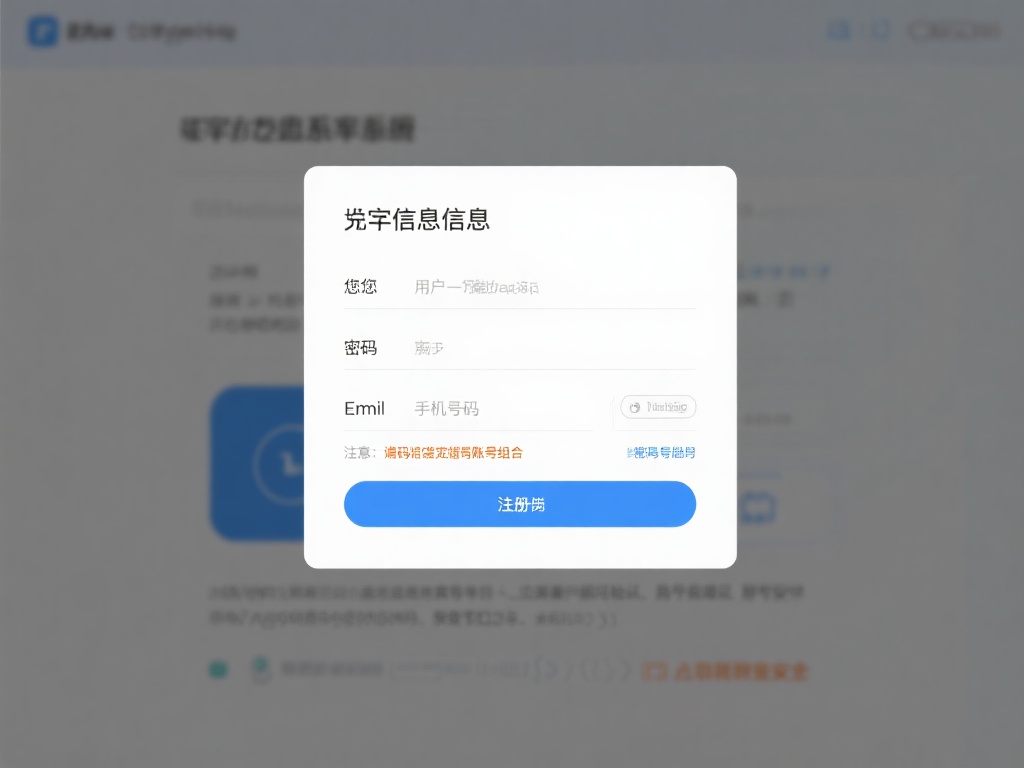 填写基本信息
点击注册后，系统会跳转至信息填写页